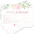 Printed Party Advice and Wishes for the Mr and Mrs Wedding Advice