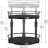 2-Tier Countertop BB05TL01 HOOBRO Lazy Susan Organizer Spice Rack, Height Adjustable Rotating Lazy Turntable Spice