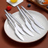 Berglander Dinner Knives Set of 6 - Stainless Steel Shiny Modern Butter Knife Table Knives, Dishwasher Safe