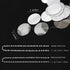 Cheerland Glitter Silver Circle Dot Garlands - Metallic Silver Party Decorations for Wedding, Birthday