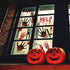 Tuzuaol 119 PCS Bloody Halloween Decorations, Handprint Footprints Knife Stickers for Zombie Party Supplies
