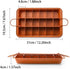 Brownie Pan with Dividers, Baking Tray for Bite Size Brownies, Makes 18 Pre-cut Brownies Perfectly
