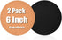 6" Cork Coasters, Round Cork & Plastic Plant Saucers for Gardening, Absorbent Cork Mat for Drinks, Set of 2