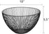 Wire Fruit Basket Fruit Bowl Kitchen Fruit Basket Stand Fruit Bowls for the Counters Metal Fruit Bowl (Black, Round) by IBWell