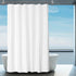 2-Pack Fabric Shower Curtain Liners - Lightweight White Cloth with Magnets, Washable & Water Repellent, 71" W x 72" L
