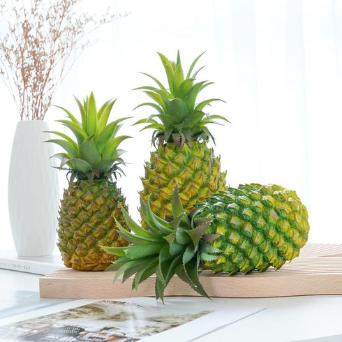 QIRMIZI 2 Pack Artificial Pineapple -Simulated Fruit Decoration, Lifelike Fake Fruit Model, Perfect for Home Decor