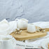 CHOOLD 2 pcs Mini Ceramic Creamer with Handle, Coffee Milk Creamer Pitcher - White, 1.5 oz