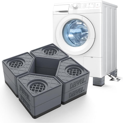 Anti Vibration Pads for Washing Machine, Foot Pads for Washer and Dryer Pedestals, Shock and Noise Cancelling Support