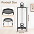 2 LASZOLA Tier Black Plant Stand Indoor for Large Tall Heavy Duty Flower Planter, Metal Vertical Multi Level Rack