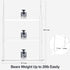 ZerzSemp 3-Tier 16 Inch Hanging Clear Plant Shelves for Windows, Acrylic Window Wall Plant Stand Shelf for Kitchen