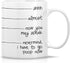 Retreez Funny Mug - shhh, almost, now you may speak, I have to go poop 11 Oz Ceramic Coffee Mugs - Funny Birthday Gifts