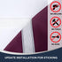 French Door Curtains for Doorways, Thermal Insulated Blackout Shades for French Doors, 2 Panels, Burgundy