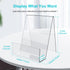 Acrylic Book Stand with Ledge,10PC 4 Inch Clear Acrylic Display Easel Transparent Display Stand Holder Tablet Holder for Displaying Books,Magazine,Plate,Pictures,Artworks, CDs