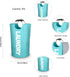 Mziart 90L Large Collapsible Laundry Hamper - Heavy Duty Durable Thicken Foldable Clothes Storage Bag (Blue)