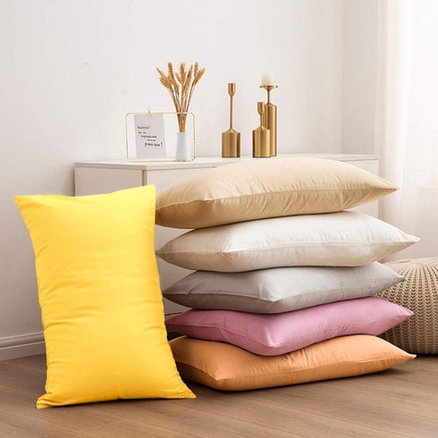 NTBAY Standard Pillowcase Set - 2 Pack Brushed Microfiber 20x26 Pillowcases, Soft, Wrinkle-Free, Red with Envelope