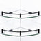Bathroom Corner Shower Caddy, 9.5" Tempered Glass Bathroom Shelves Wall Mounted, 2