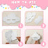 3 Tatuo Pcs Floating Cloud Shelves for Wall White Wavy Small Floating Shelves for Bathroom Living Room Bedroom Corner
