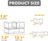 Countertop, 3 Pack, 2S1L, 7.8"H SpaceAid Bottle Storage Organizer Baby - Acrylic Bottles Station Organizer Container
