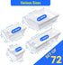 YAN & HIN Set of 72 Stackable Non-Slip Acrylic Organizers for Makeup Tray, Kitchen Drawer, Desk Drawer Organizer