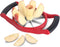 Newness 5.12 Inch Extra Large Apple Slicer, Heavy Duty Cutter for 8 Slices, Stainless Steel Corer - Red