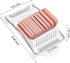FENGCHEN Egg Slicer and Luncheon Meat Slicer - Stainless Steel with 10 Cutting Wires for Hard Boiled Eggs