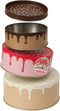 Suck UK Cookie Tin Set of 3 - Round Cake Tins with Lids, Novelty Cookies Jar, Air Tight Storage Container