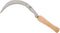 Zenport K110-8 Landscape Scythe with Serrated Curved Blade, 8-Inch, Wood