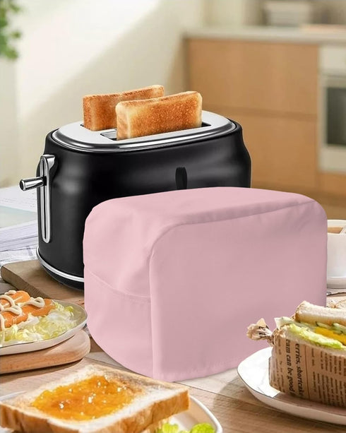 Pink Toaster Cover 2 Slice, Farmhouse Pink Decor Toaster Oven Cover with Loop for Dust Protection