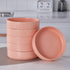 6-Piece Set, Stone Lain Stella Pasta Bowl Round, Porcelain, Peach
