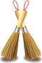 Melostu 2 Pack Cleaning Whisk Traditional Natural Bamboo Wok Brushes Dishwashing Kitchen Tools