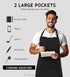 12 Pack 2 Syntus Bib Apron, Unisex Aprons Adjustable Waterdrop Resistant with Pockets Cooking Kitchen Apron for Chef