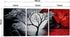Wieco Art The Cloud Tree 3 Panels Modern Canvas Wall Art Prints - Abstract Seascape Paintings for Home Decor
