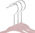 50 11" Casafield Velvet Baby Hangers - Size for Infant & Toddler Clothes - Light Pink