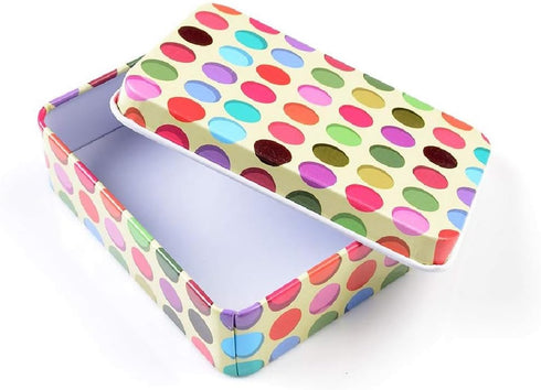 5 Pack Metal Tins Box Containers - Mini Portable Small Tins with Lids, Rectangular Case for Candies, Pills, Jewelry