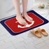 Feelyou Anchor Decor Bathroom Rugs, 16"x24" Red Blue White Stripes Ocean Bath Mats for Nautical Themed Bathroom