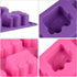 2 Pack Train Auto Car Silicone Molds, Large Size Silicone Baking Mold for Muffin, Chocolate Cake, Cupcake, Tart, Pie