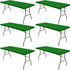 6 Pack Picnic Fitted Table Cover for 8 Foot Tablecloth for Rectangle