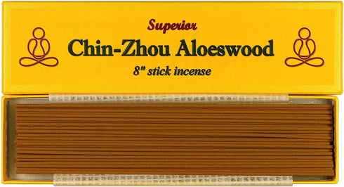 Superior Chin-Zhou Aloeswood - 8" Stick Incense, 100% Natural