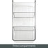 mDesign 4 Pack Plastic Food Storage Bin Organizer with 3 Compartments for Kitchen, Pantry, Shelf, Drawer, Fridge,