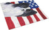 Caroline's Treasures SS4032LCB Large Glass Cutting Board, USA American Flag with Papillon