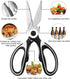 FYSHFLYER Kitchen Shears Multi Purpose Strong Stainless Steel Kitchen Utility Scissors with Cover Poulry,Fish, Meat