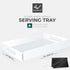 KHUBVIX 1510" Countertop White Tray with Cut Handles - Spill Proof Decorative Tray is an Ideal Organizer for Living