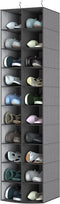coastal rose Hanging Shoe Organizer for Closet, 20 Sections Hanging Closet Organizer