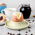 6Pack Cinf Ceramic Macaron Egg Holder Breakfast Easter Gift for Hard and Soft Eggs