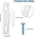 Sratte Curtain Rod Bracket Curtain Rod Single Bracket Curtain Hardware Brackets Spreader Wall Bracket Hooks with Screws Window Hardware Rod Holders for Kitchen Accessories Supply(White, 20 Pcs)