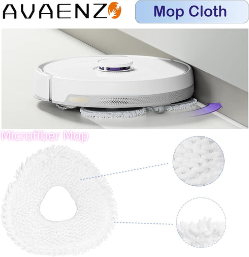 6 Pack Z10 T10 J3 J4 J5 R10 Replacement Mop Pads Compatible with Narwal Freo Pro X Ultra Narwal Freo Z Ultra Microfiber