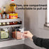 ANQIA (4 Kitchen Spice Rack Wall Mount Hanging Seasoning Box Over Stove Hanging Shelf Seasoning Jar Organizer for Sugar