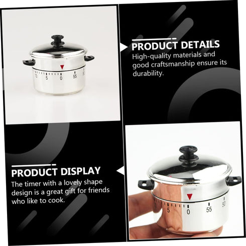Pressure Cooker Timer, Loud Bell Novelty Kitchen Timer, Tea Kettle Shaped Timer for Cooking