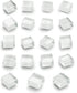 Mymazn Cute Glass Fridge Magnets for Refrigerator Decorative Kitchen Office (White)
