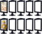 NahNah Double Sided Standing Picture Frames - (Black, 10 Count) 4x6 Inch, Plastic